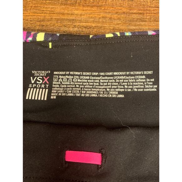 VICTORIA’S SECRET VX SPORT Women’s Knockout Crop Leggings / Size: Medium - Picture 3 of 9